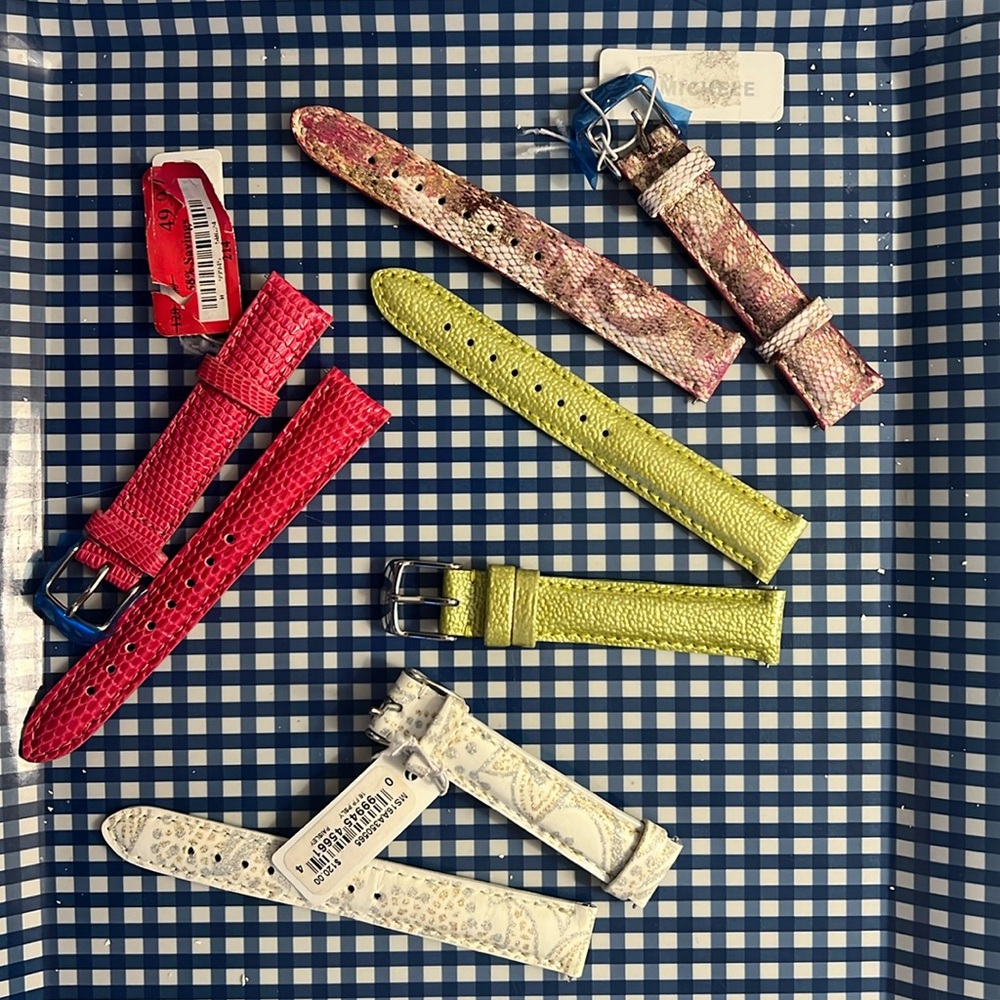 Michele Watch Bands Lot of 4 size 16